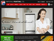 Tablet Screenshot of imperialpainting.ca